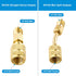 R410A Mini Split Adapters, R410A Charging Vacuum Port Connector with 5/16" Female to 1/4" Male and R134A Refrigerant Tank Adapter for HVAC Refrige...