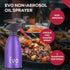 Evo 18/8 Stainless Steel Oil Sprayer, Non-Aerosol for Olive Oil, Cooking Oils, and Vinegars, Purple, 16-Ounce Capacity...