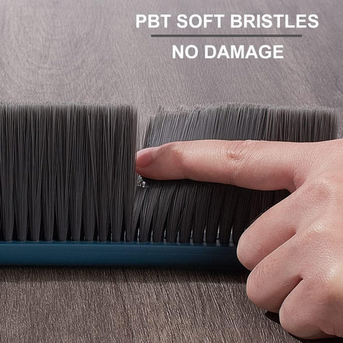 JSCARLIFE Deep Cleaning Soft Bristle Brush Dust Hand Broom for Couch, Counter Duster Bed Sheets Debris Cleaning Brush Cleaning, Brush Furniture wi...