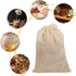 YQL Spice Bags for Cooking,30PCS 4x6 Inch Muslin Bags with Drawstring Tea Filter Bags Cheesecloth Bags for Straining Reusable Natural Cotton Sache...