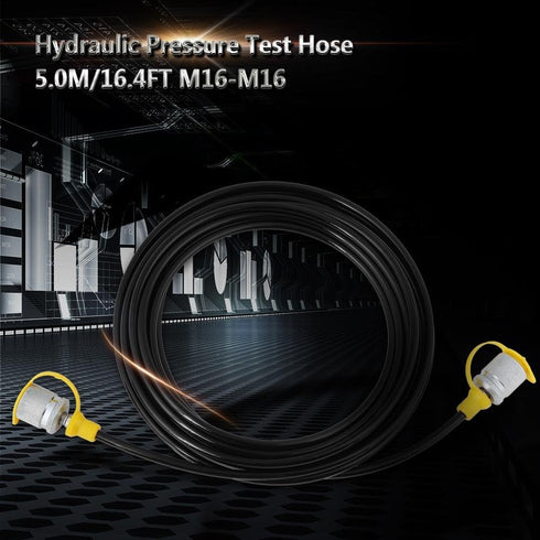 Hydraulic Pressure Test Hose for Excavator Construction Machinery Testing Coupling Point M16*2 Dual Female Liquid Hydraulic Pressure Test Hose Bla...