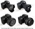 JJC Reversible Lens Hood Shade Protector for Canon EF-S 10-18mm f/4.5-5.6 is STM Lens on Camera Rebel T7i T8i T7 T6S T6i T5i T5 SL3 SL2 EOS 90D 80...