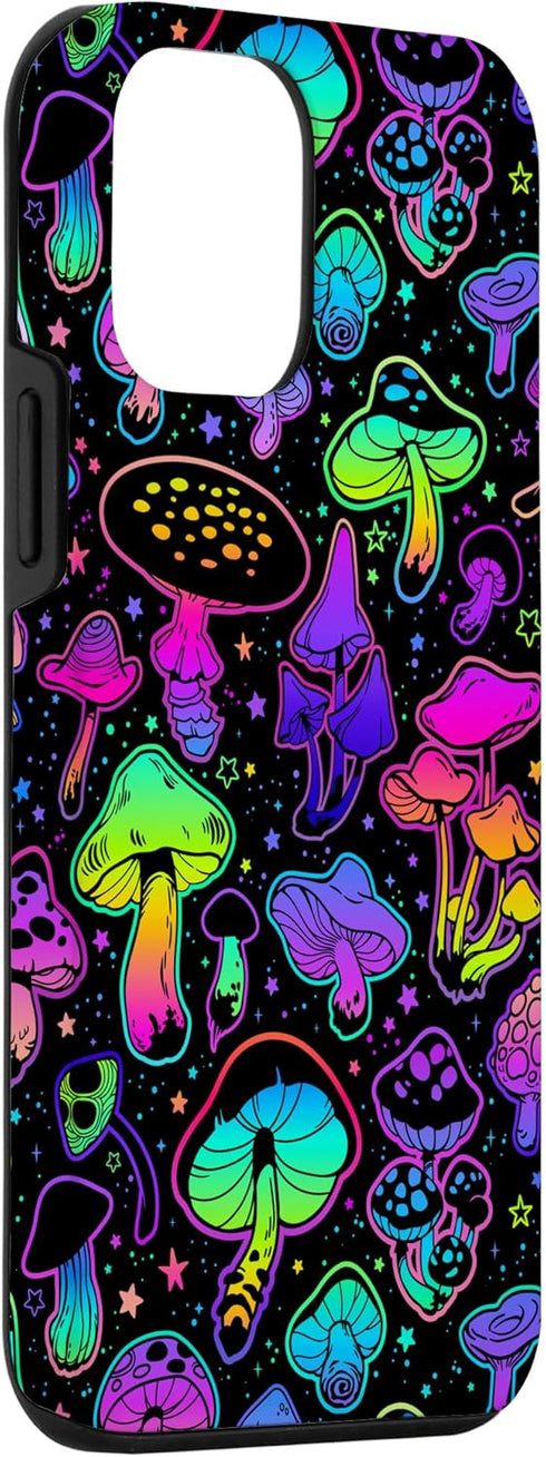 iPhone 12 mini Psychedelic Magic Mushrooms Hippie Trippy Pattern Case...