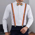 Men Women Clip-on Rainbow Suspenders Elastic Y Shape Adjustable with Clips and Bow Tie...