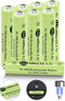 Rechargeable AAA Batteries, Ni-MH AAA 600mAh Solar Batteries, Triple A 1.2v Rechargeable Batteries for Solar Pathway Lights, Outdoor Solar Lights ...