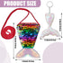 30 Pcs Mermaid Tail Coin Purse Colorful Sequin Keychains Mermaid Tail Sequin Crossbody Coin Wallet Bags Reversible Sequin Glitter Keychains for Ki...