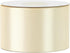 MEEDEE Ivory Satin Ribbon 2 Inch Ivory Ribbon Lux Satin Double Faced Ribbon by 25 Yards Ivory Silk Ribbon Beige Satin Ribbon for Gift Wrapping, Sa...