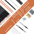 Drawing Pencils,30pcs Art Supplies Sketch Pencils Set with Graphite Pencils 12B 10B 8B 7B 6B 5B 4B 3B 2B B HB 2H 4H 6H,Black & White Charcoal Rain...
