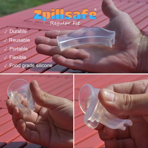 ZpillSafe® Regular Fit - Innovative Funnel for 2”- 4” Size Diameter Liquid Containers - Food Grade Silicone - Made in USA - Kitchen Gadgets (2 Pac...