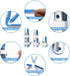 Finger Splints Thumb Splint for Broken/Injured Fingers Stabilization, Aluminum Finger Splint Adjustable, Immobilization for Mallet Fingers/Trigger...