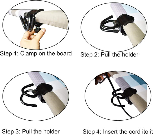 YYST Steam Iron Cord Holder Cord Minder with Universal Clip Black...