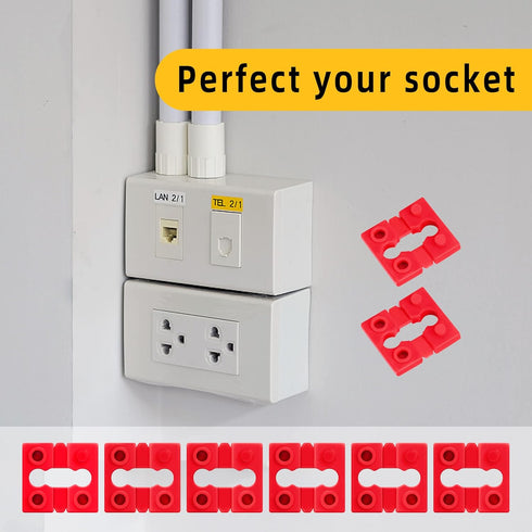 208 Pcs Switch and Receptacle Spacer for Loose Outlet Plug Fix - Outlet Spacers for Electrical Box - Electrical Extender Outlet Shims Light Switch...
