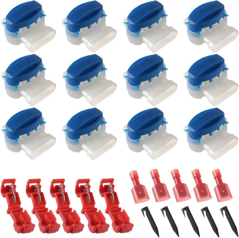 IDC 314-BOX R-obot Mower Cable Connector for 22-14 AWG Cables with Gel Filler with Wire Break clamp grounding Hook and Terminal Used for Robot Mow...