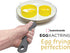 EggXactRing Adjustible Silicone Egg Ring and Food Ring for Baking, Molding and Presenting, Yellow...