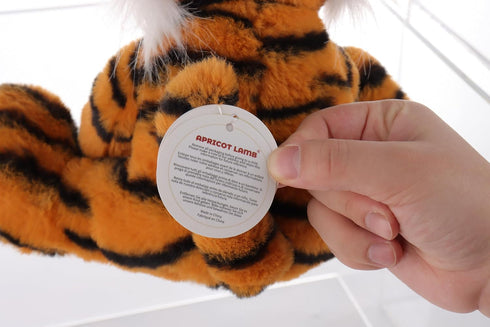 Apricot Lamb Toys Plush Classic Tiger Stuffed Animal Soft Cuddly Perfect for Child (Yellow Tiger, 8 Inches)...