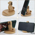 Wooden Cell Phone Holder, Wooden Smartphone Desk Holder with Anti-Slip Base for All Mobile Phones (Dog)......