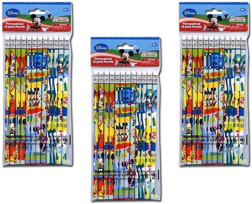 3-Pack Disney Mickey Mouse Clubhouse 12-count #2 Wood Pencils (36 Total)...