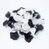 900PCS Silver Black White Artificial Flowers Silk Rose Petals Flower Girl Scatter Petals for Wedding Aisle Centerpieces Table Confetti Party Favor...