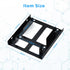 ELUTENG Double-Deck HDD SSD Mounting Bracket 2Pack 2.5" to 3.5" Hard Drive Adapter SSD Bracket Metal SSD HDD Holder with Mounting Screws Hard Driv...