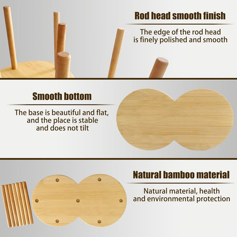 Round Wooden 2 Compartment Coffee Table Organizer, Cup Dispenser Countertop, Disposable Paper Cup Holder, Lid Organizer for Restaurant Countertop ...