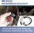 X AUTOHAUX 1pcs Front Left Right ABS Wheel Speed Sensor for Ram 1500 2011-2012 for Dodge for Ram 1500 2009-2010 ALS2246 5S13330 2ABS2434 AB1095 68...