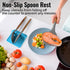 Zulay Kitchen Silicone Utensil Rest with Drip Pad for Multiple Utensils - BPA-Free, Heat-Resistant Spoon Rest & Spoon Holder for Stove Top - Kitch...