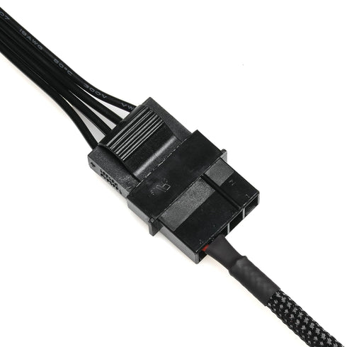 CRJ 4-Pin to Slimline SATA Power Adapter Cable - 12-inch (30cm), Black Sleeved - Power 6-Pin Slimline SATA Disk Drives with a 4-Pin Peripheral Mol...