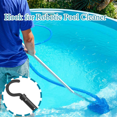 Hook for Robotic Pool Cleaner, Pool Hook for Poles, Pool Accessories Hook Customized for Pool Vacuum Robot Including Cordless, above Ground and Un...