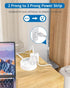 2 Prong Power Strip with USB-C, NTONPOWER 1875W/15A 2 Prong to 3 Prong Outlet Adapter, 2 Prong Extension Cord 5 Ft,3 Outlets 4 USB, Wall Mount, Po...