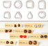 Basic Polymer Clay Cutters Polymer Clay Tools DIY Earrings Jewelry Making Tools 8 Shapes Classics Clay Earrings Cutters Clay Cutters for Polymer C...