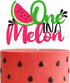 One in a Melon Cake Topper Glitter Watermelon cake Topper Watermelon Themed Kids Party Supplies Decorations for Baby Shower,1st Birthday Party Cak...