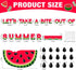 50 Pcs Summer Watermelon Bulletin Board Decoration Let's Take A Bite Out of Summer Bulletin Board Cutout Fruit Watermelon Bulletin Board Border fo...