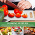 2Pcs Small Kitchen Cutting Board with Finger Guards Set Mini Plastic Cutting Board Set Dishwasher Safe for Camping Food Fruits Prep Vegetables Eas...