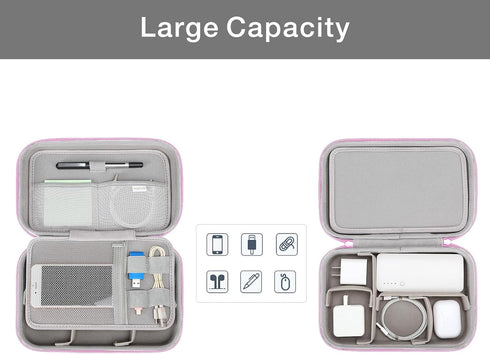 MOSISO Electronic Organizer Travel Case Compatible with MacBook Power Adapter, Compatible with Magic Mouse & Pencil, SD Card, USB Flash Disk with ...