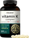 NatureBell Vitamin K Complex, K1 + K2 (MK-7 & MK-4) 2,600mcg Per Serving, 300 Coconut Oil Softgels | Max Absorption – Full Spectrum K Vitamins Sup...