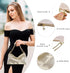 FEICHANGHAO Women's Satin Evening Handbag Shoulder Bag Wedding Prom Formal Clutch Party Purses...