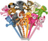 Maydahui 24PCS Plush Animal Ballpoint Pen Cute Cartoon Fluffy Pens Bear Rabbit Duck Pig Dog Frog Style Blue Ink for School Party Supply...
