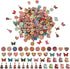 MegaPet 300pcs Assorted Wood Buttons Butterfly Guitar Cat Flat Round Heart Shaped Decorative Button Mixed Painting 2 Holes for Sewing Clothing Cra...