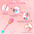 Bubble Wand for Kids, Princess Toys Heart Bubble Machine Blower Maker Outdoor Toy with Light, Party Birthday Gifts Easter Basket Stuffers for 1 2 ...