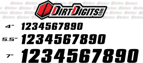 DD43B-9 Black 4" High-Gloss Precision Die Cut Vinyl Number 9, 3 Pack...