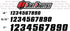 DD43B-9 Black 4" High-Gloss Precision Die Cut Vinyl Number 9, 3 Pack...