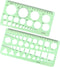 Tamaki Circle Template Measuring Geometry Ruler Geometric Drawings Stencils Rulers Scale Drafting Digital Drawing Set for Office and School Buildi...