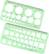 Tamaki Circle Template Measuring Geometry Ruler Geometric Drawings Stencils Rulers Scale Drafting Digital Drawing Set for Office and School Buildi...