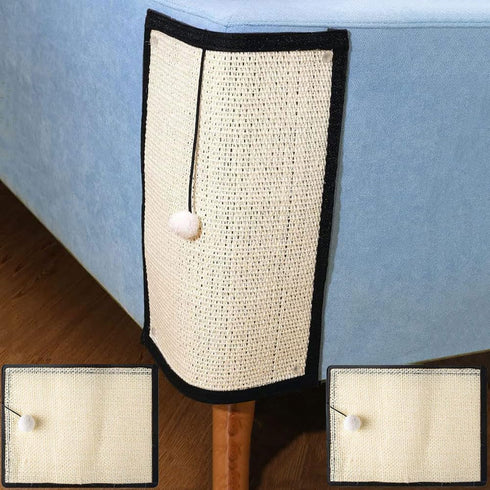 Cat Scratch Mat Sofa Furniture Protector Natural Sisal Cat Scratcher Mats Couch Cover Cat Scratcher Pad for Indoor Cats Grinding Claws Couch Carpe...