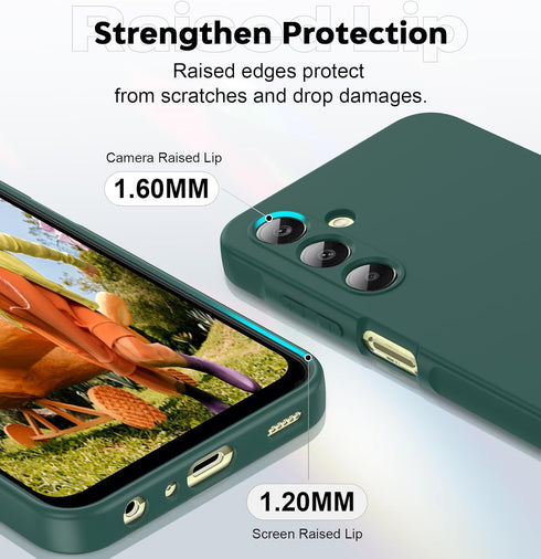 LeYi Liquid Silicone Case for Samsung-A25-5G-Case: Galaxy A25 Case with 2 PCS Screen Protector, Shockproof Protective Anti-Scratch Phone Case for ...