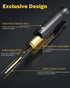 Headphone Splitter 3.5mm TRRS Stereo Audio Y Splitter Braided 4-Pole Male to 2-Female Dual Headphone Jack Splitter Adapter for Headset PC Smartpho...