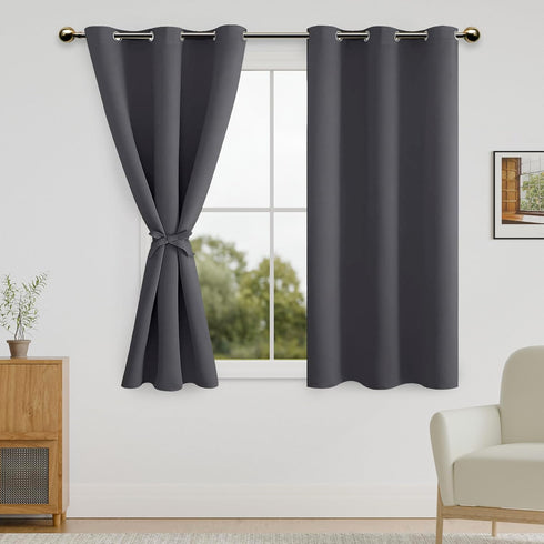 DWCN Blackout Curtains for Bedroom & Living Room - Thermal Insulated, Light Blocking, Noise Reducing, Energy Efficient Grommet Window Drapes with ...