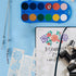 Daily Treasures 20Pcs Finger Sponge Daubers, Finger Painting Sponge with 8Pcs Flower Stencil Templates for Arts and Craft Painting Projects-Dauber...