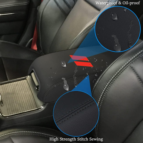 for Dodge Charger 2011-2023 Chrysler 300 2015-2022 Car Armrest Cover Center Console Pad Covers Scratch Resistance Box Cover Leather Protector Pad ...