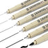 Micro Fineliner Drawing Art Pens: 6 Black Fine Line Waterproof Ink Set Artist Supplies Archival Inking Markers Pigment Liner Journaling Sketch Out...